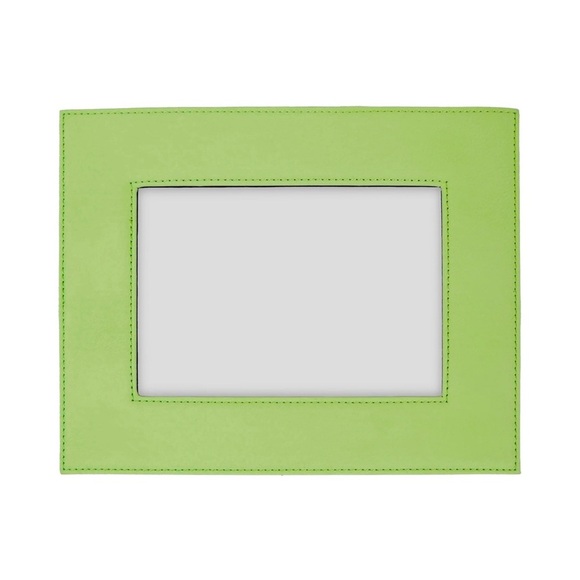 Milano Lime Green Soft Leather Photo Frame - Picture 2 of 8